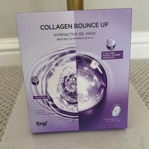 SNP Collagen Bounce Up Hyperactive HydroGel Mask (4 count) - NIB